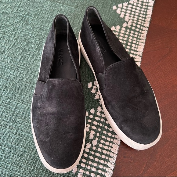 Vince Shoes - Vince Preston Suede Slip-On Sneakers